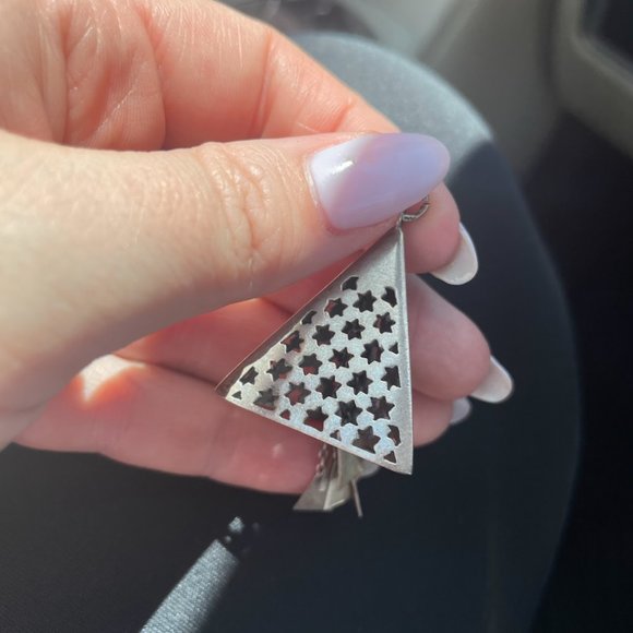 Vintage Sterling Moroccan Star Pendant - Picture 3 of 3